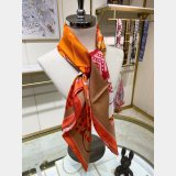 Designer Fake hermes twill silk scarf