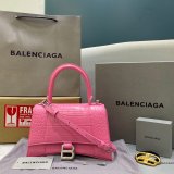 Balenciaga Replica Women's Hourglass S top handle bag Pink