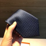 Hermes Faconnee H tie in hand-sewn silk