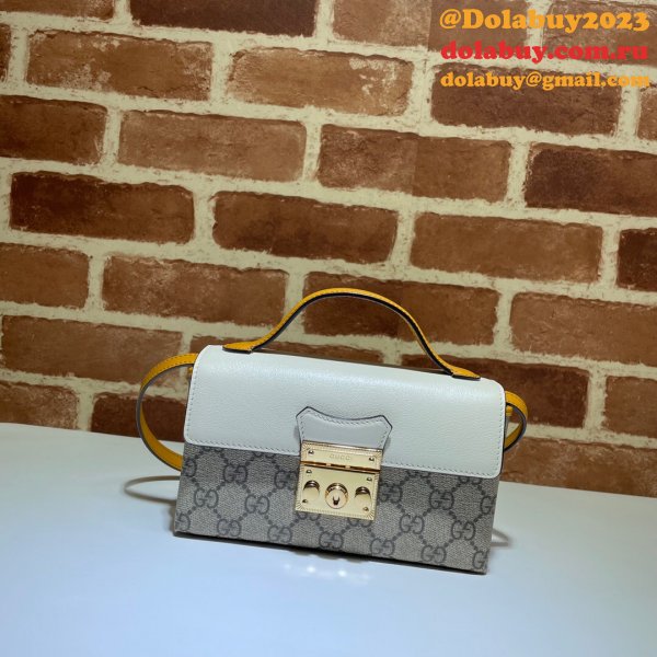 Gucci Replica 7 Star 652683 Padlock mini bag GG Supreme Cheap