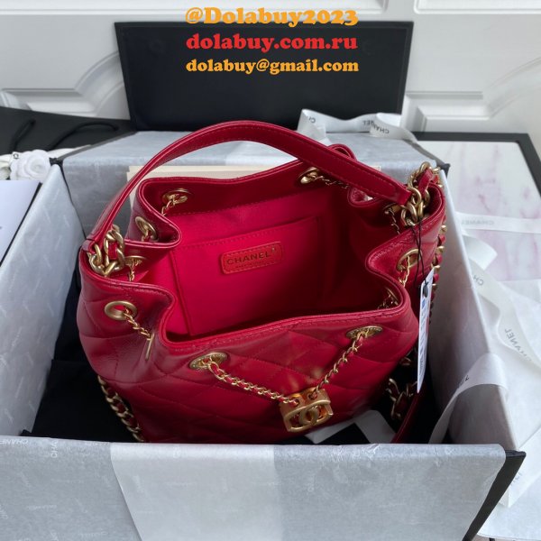 CC AAA+ mini bucket bag Replica Red Bag