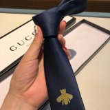 Gucci Men's Blue Double G And Hearts Silk Tie