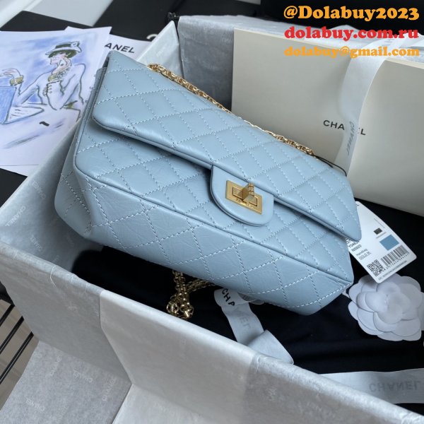 High Quality CC 2.55 Top original Flap Reissue Blue Bag