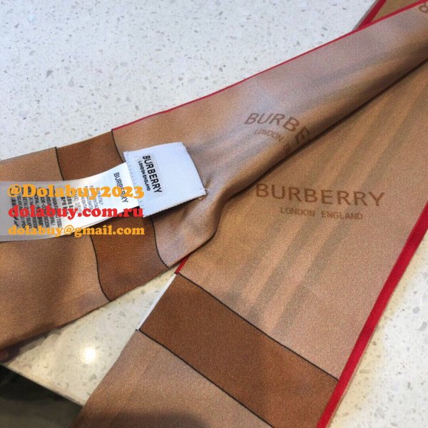 Burberry silk ribbon Straps bow tie streamers