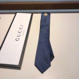 Gucci Men's Blue Double G And Hearts Silk Tie