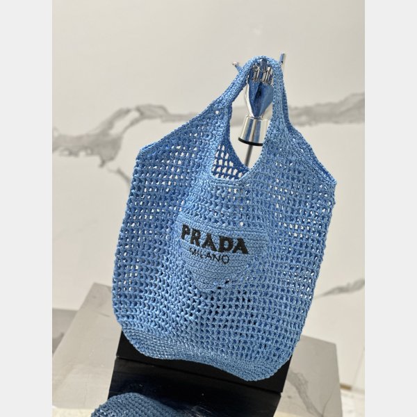 Duplicate prada raffia woven tote bag large 1BG424