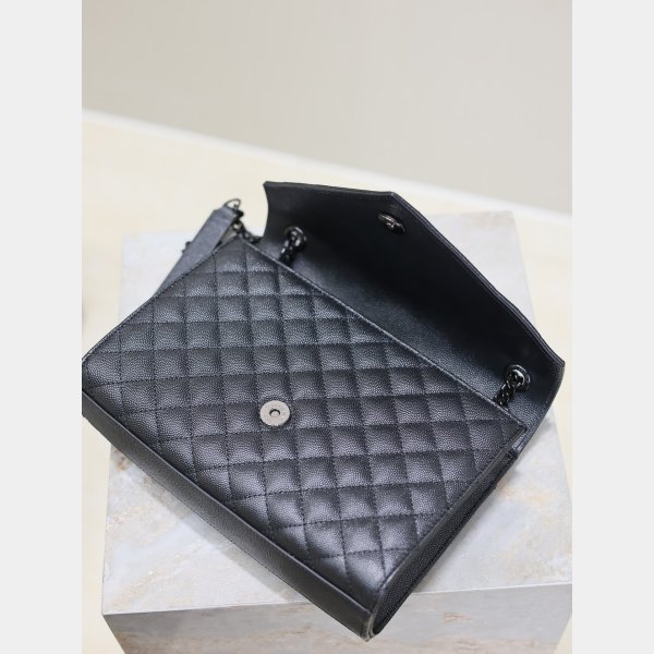 Top Quality Yves Saint Laurent Caviar Leather Envelope Bag