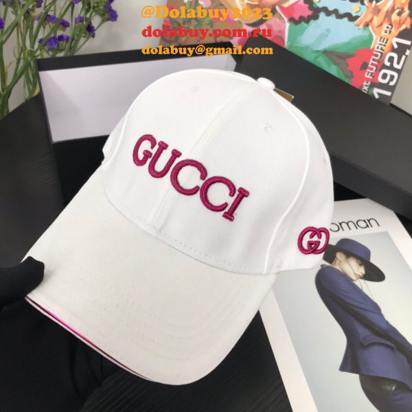 Best Gucci Court simple embroidery logo Baseball cap