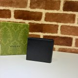 Gucci Fake 708554/700464 wallet Folio Horsebit black Designer Bag