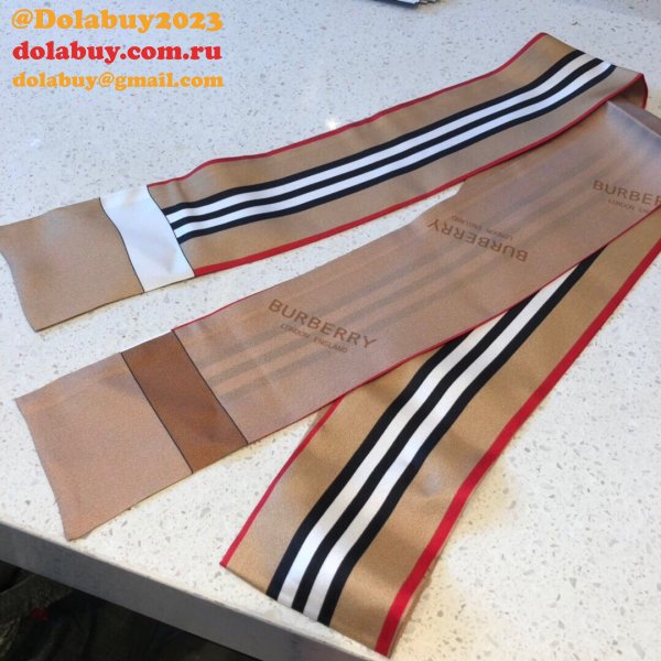 Burberry silk ribbon Straps bow tie streamers