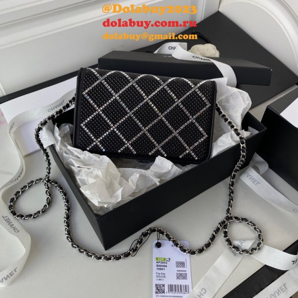 Replica Wallet 7 Star on Chain Lambskin AP2853 Bag