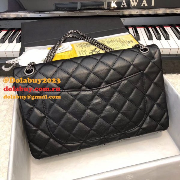 7 Star CC Luxury Lambskin Leather Shoulder Best 28CM Black Bag