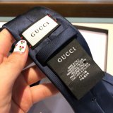 Gucci Men's Blue Double G And Hearts Silk Tie