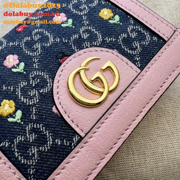 Gucci 523155 AAA Replica GG Supreme Ophidia Card Case Wallet