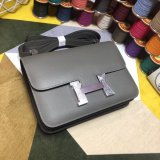 Hermes Constance Bag 23cm Epsom Leather Dark Grey