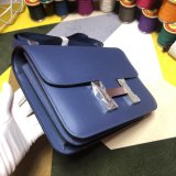 Hermes Constance Bag 23cm Epsom Leather dark blue