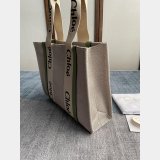 Best Quality Chloe Woody Tote Bag in Cotton Canvas 36CM