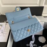 High Quality CC classic CF 25.5CM Sky Blue handbag