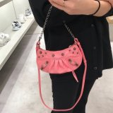 Wholesale Balenciaga 2022 21CM Crocodile Cheap Fake Le Cagole Purses Best Quality