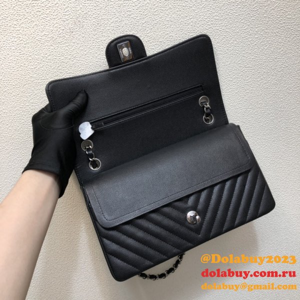 Top Quality CC CF1112  V CLASSICAL HANDBAG 25.5cm