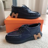 Top Quality hermes men Bouncing leather sneaker