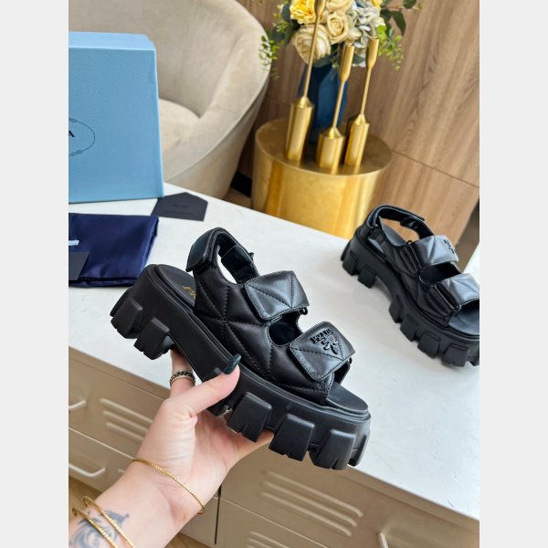 Buy New Replica Prada Roman Platform Sandals Luxury Shoes