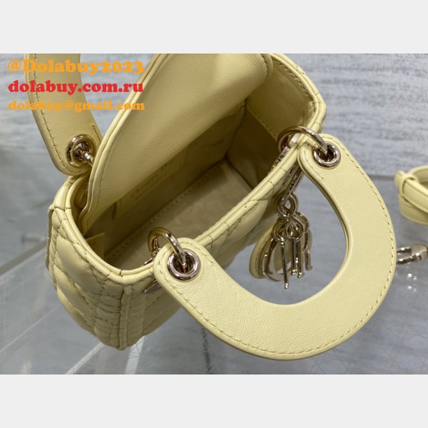 Replica Fashion Dior Micro Lady 1:1 Mirror 12CM Bag