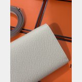 Luxury Hermes  D Ancre to go clutch Epsom bag