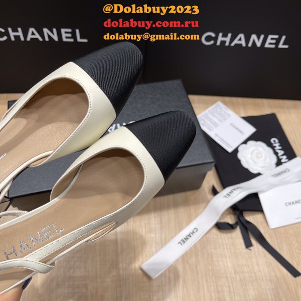 Luxury Knockoff CHANE Cheap SLINGBACKS