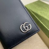 High Quality Gucci Replica 547075 GG Marmont card case in black leather