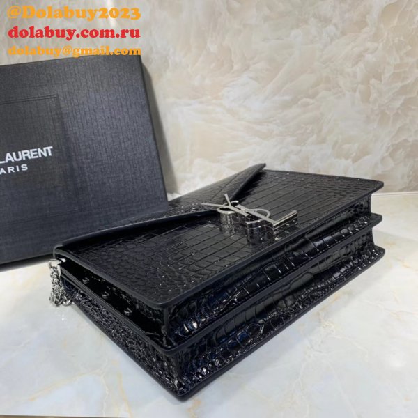 Saint Laurent AAA+ Replicas Shoulder 377057 Black/Red Bags