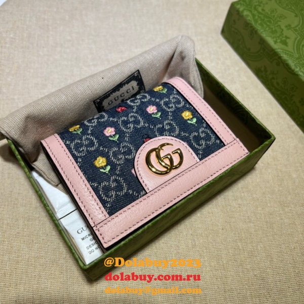 Gucci 523155 AAA Replica GG Supreme Ophidia Card Case Wallet