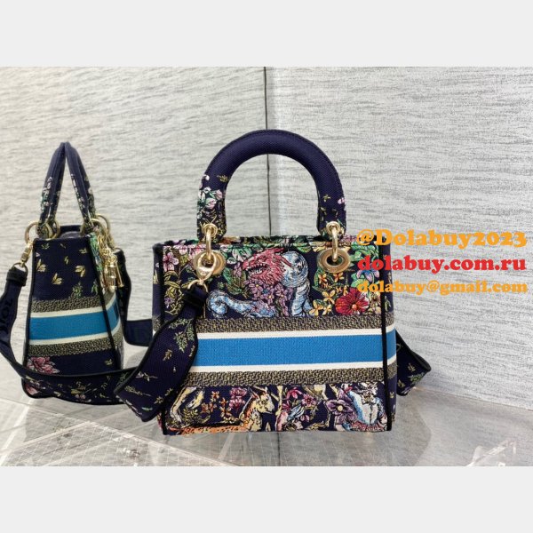 Christian Dior AAA+ Replica Canvas Lady 24CM Tote Bag