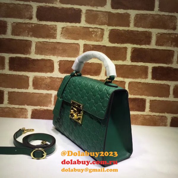 Replica Gucci Best GG Supreme Padlock Small Top Handle 453188 Bag