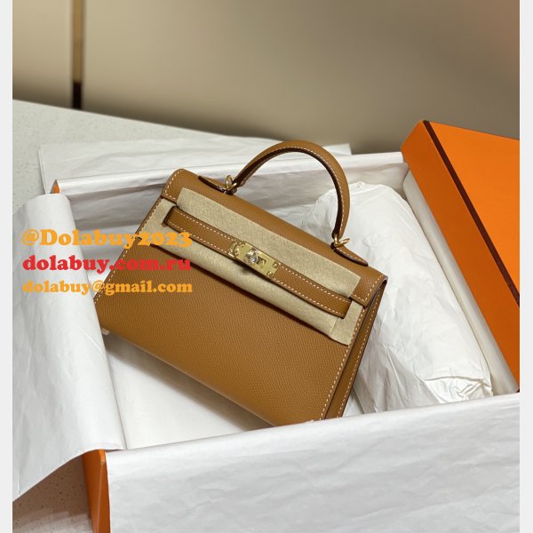 Buy Designer Best Replica Hermes Kelly 19CM Mini Bags Online