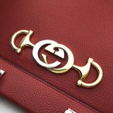 High Quality Leather Gucci 569712 Zumi Small Top Handle Replica Bag