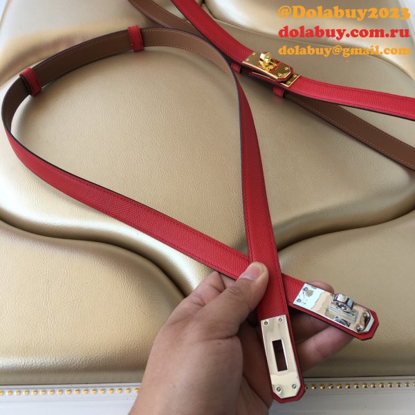 7 Star hottest selling hermes kelly thin belt 17mm