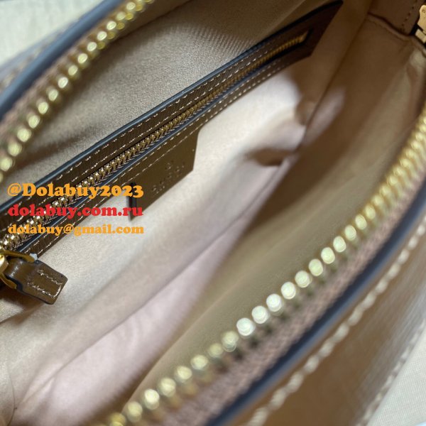 Gucci Replica Horsebit 1955 Small Brown or White Leather Shoulder 645454 Bag