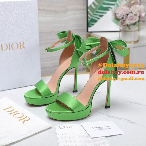 Duplicate Mlle Dior Heeled Sandal Top Quality