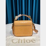 Designer Chloé Luxury 6030 C Bag In Embossed Croco Effect