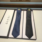 Gucci Men's Blue Double G And Hearts Silk Tie