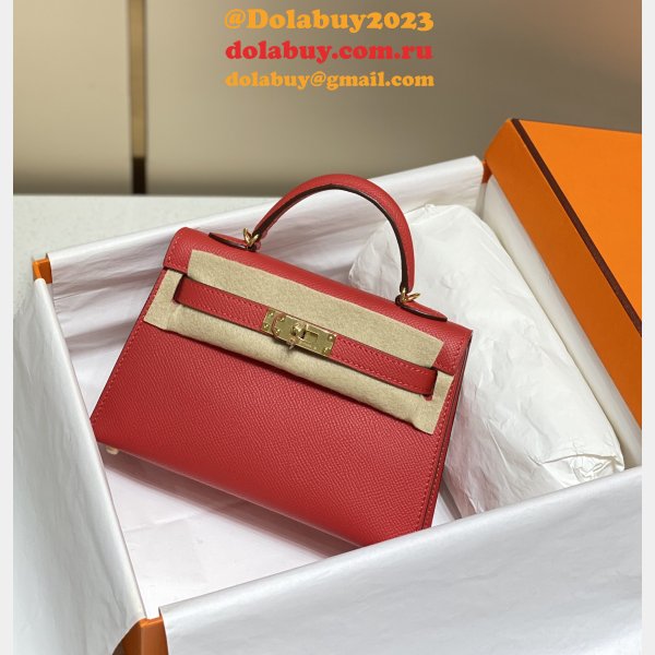 Buy Designer Best Replica Hermes Kelly 19CM Mini Bags Online