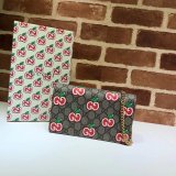 Gucci Wholesale Chain card case wallet with GG apple print